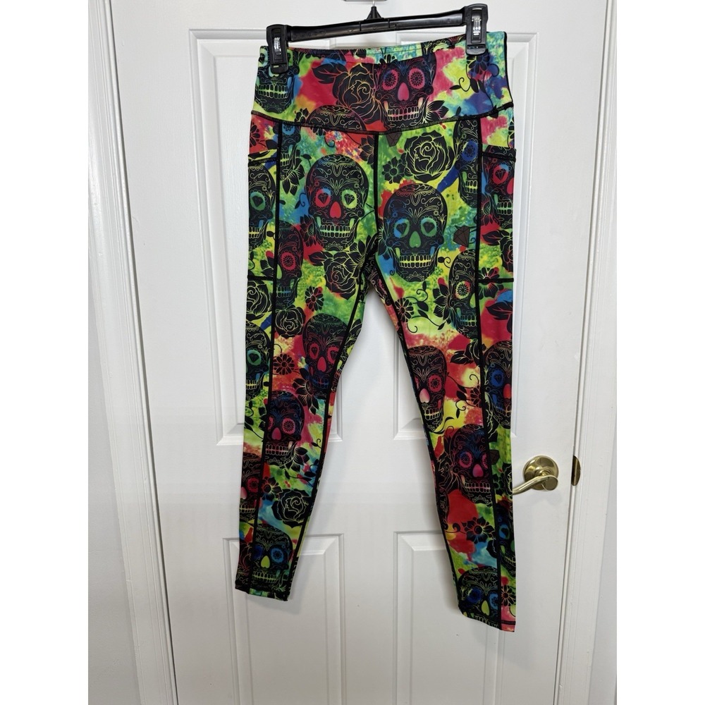 constantly‎ varied gear skull and Flowers leggings